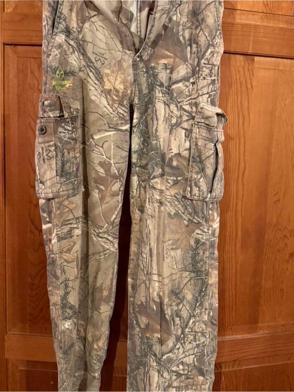 Realtree Men's Camo Cargo Pants in Tan and Green